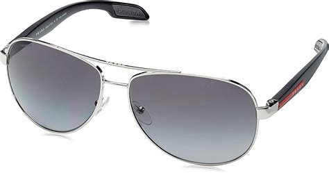 prada ps 53ps 62|Prada Linea Rossa PS 53PS Lifestyle 62 Light Grey Mirror Black .